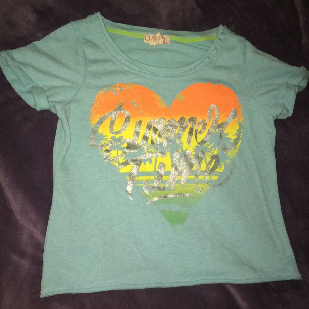 Summer time print beach top
